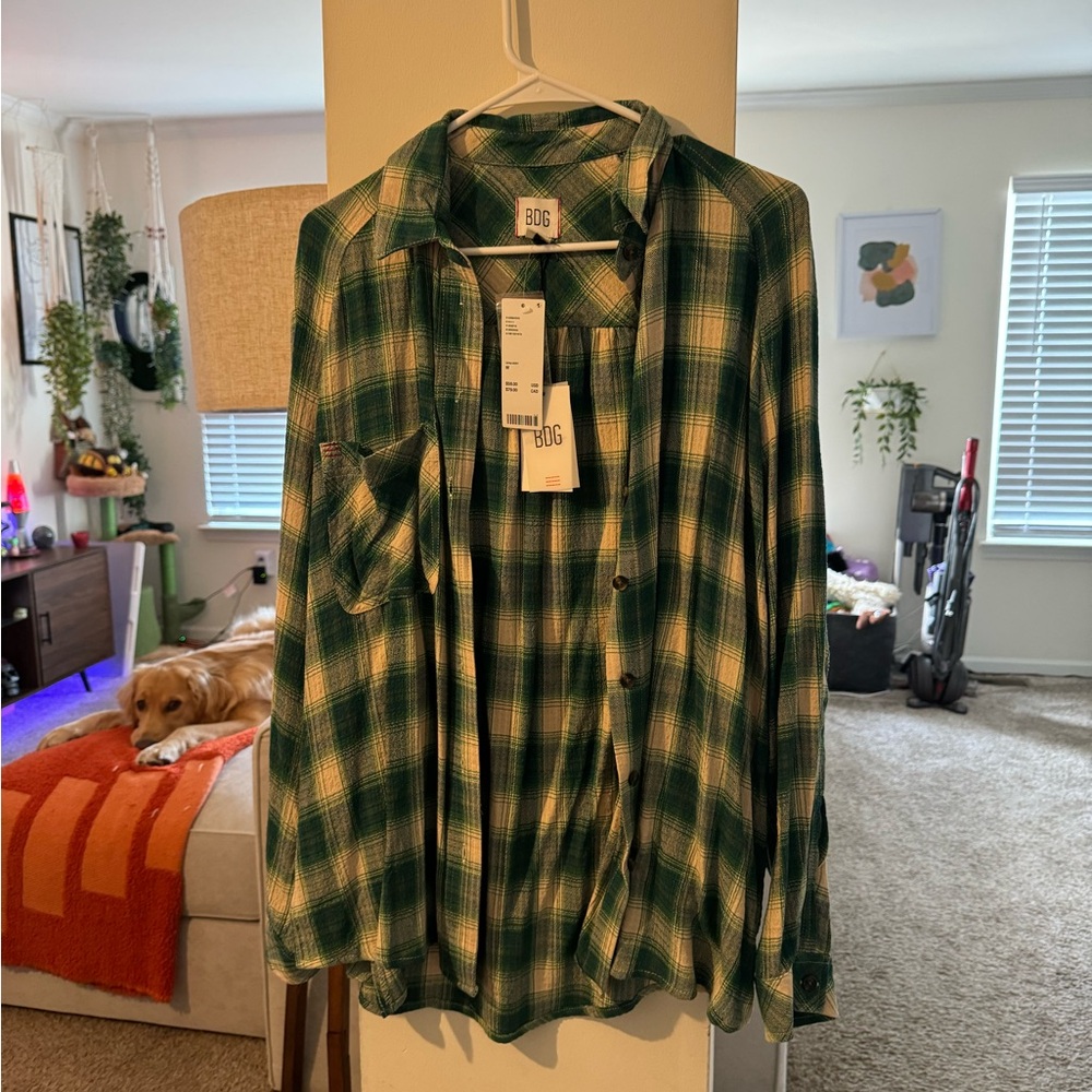 BDG — Urban Outfitters - light weight brand new with tags oversized flannel top